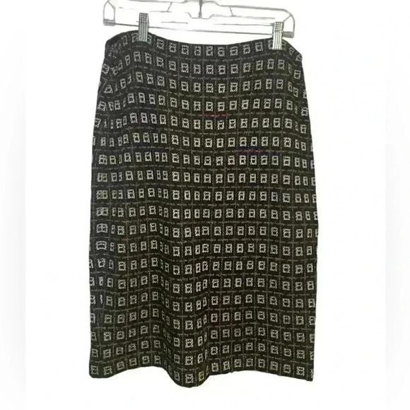 St. John Printed Knee Length Skirt Size 8 - Picture 7 of 7